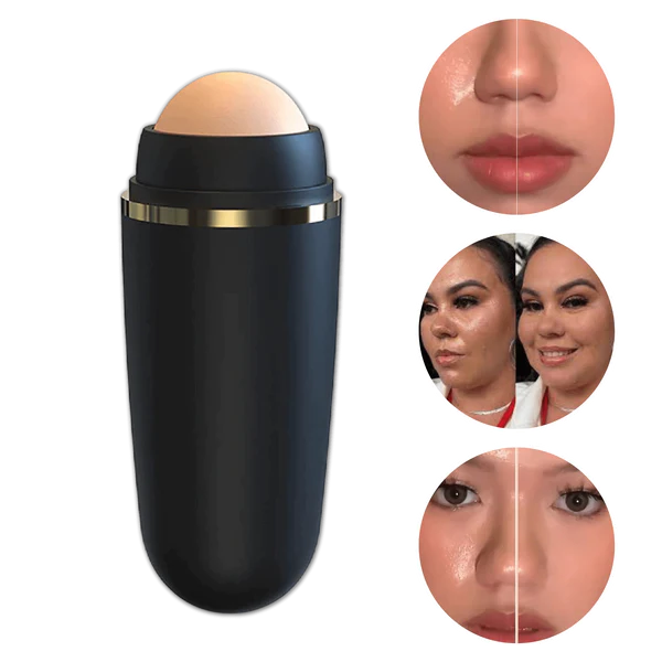 Rolo Vulcânico Facial Portátil – Controle de Oleosidade